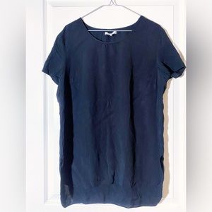 OAK + FORT black t-shirt size M 100% rayon